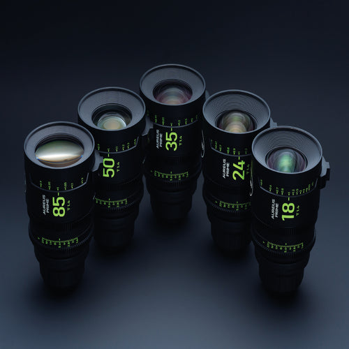 NiSi Aureus Prime Full Frame T1.4 Cinema Lens Kit - Includes 5 Lenses + Hard Case (PL Mount)