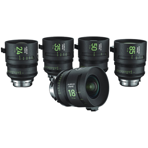 NiSi Aureus Prime Full Frame T1.4 Cinema Lens Kit - Includes 5 Lenses + Hard Case (PL Mount)