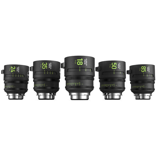 NiSi Aureus Prime Full Frame T1.4 Cinema Lens Kit - Includes 5 Lenses + Hard Case (PL Mount)
