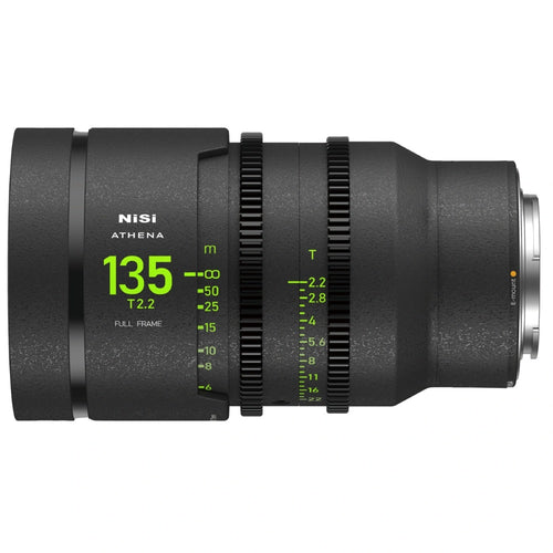 NiSi ATHENA PRIME 135mm T2.2 Full Frame Cinema Lens (E Mount, No Drop In Filter)