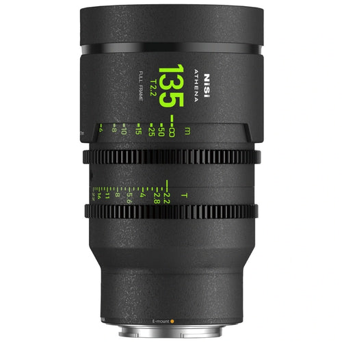 NiSi ATHENA PRIME 135mm T2.2 Full Frame Cinema Lens (E Mount, No Drop In Filter)