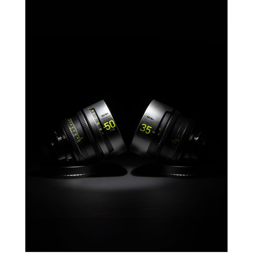 NiSi ATHENA TUNED PRIME Limited Edition Full Frame Cinema Lens Kit with 5 Lenses 14mm T2.4, 25mm T1.9, 35mm T1.9, 50mm T1.9, 85mm T1.9 + Grey Hard Case (PL Mount)