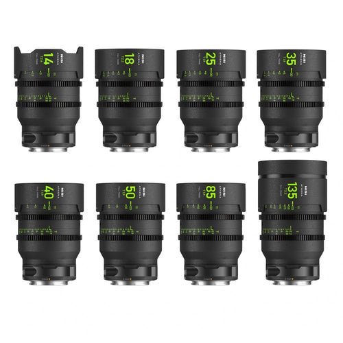 NiSi ATHENA PRIME Full Frame Cinema 8 Lens Master Kit (E Mount)