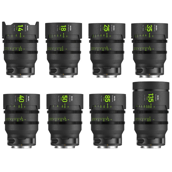 NiSi ATHENA PRIME Full Frame Cinema 8 Lens Master Kit (L Mount)
