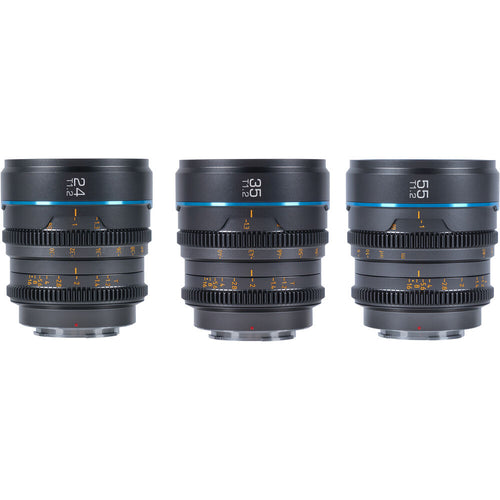 Sirui Nightwalker T1.2 S35 Cine Lens Set - Gun Metal Grey