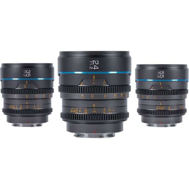 Sirui Nightwalker T1.2 S35 Cine Lens Set - Gun Metal Grey