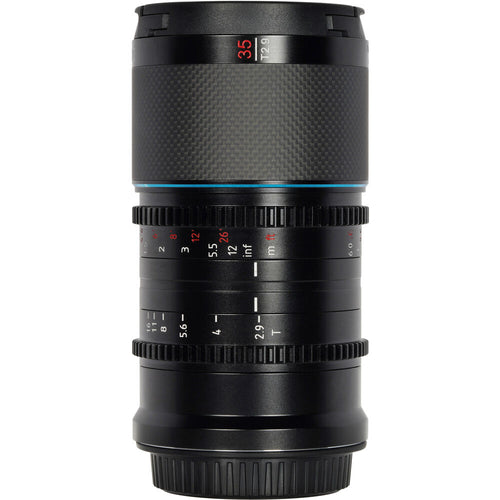Sirui Saturn 35mm T2.9 1.6x Carbon Fiber Full-Frame Anamorphic Lens (Nikon Z, Blue Flare)