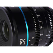 Sirui Night Walker 24mm T1.2 S35 Cine Lens - Black