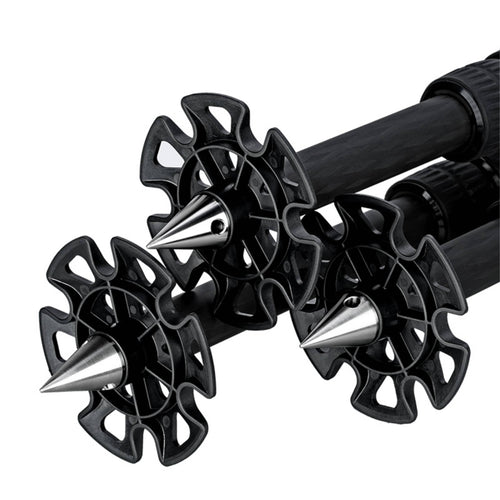 Leofoto TFW Stainless Steel Tripod Spikes with Snow/Sand Shoes for 3/8