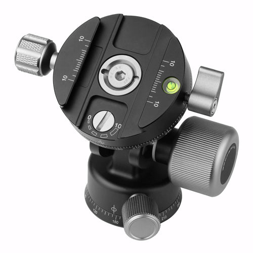 Leofoto VH-20 2-Way Monopod Head with Panning Clamp and BPL-50N Plate