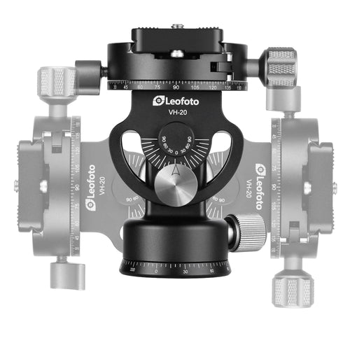 Leofoto VH-20 2-Way Monopod Head with Panning Clamp and BPL-50N Plate