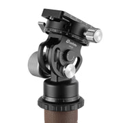 Leofoto VH-20 2-Way Monopod Head with Panning Clamp and BPL-50N Plate