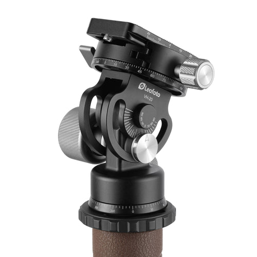 Leofoto VH-20 2-Way Monopod Head with Panning Clamp and BPL-50N Plate