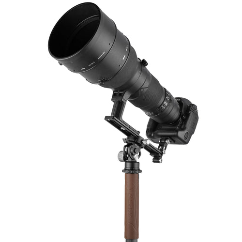 Leofoto VH-20 2-Way Monopod Head with Panning Clamp and BPL-50N Plate