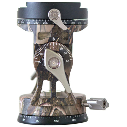Leofoto VH-30R 2-Way Monopod Head with Panning Clamp and PU-100D Plate - Camouflage