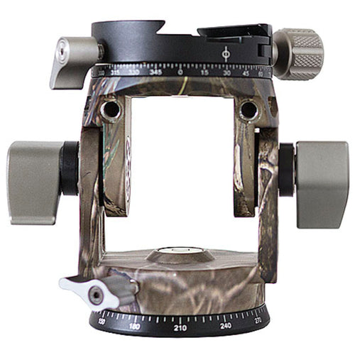 Leofoto VH-30R 2-Way Monopod Head with Panning Clamp and PU-100D Plate - Camouflage
