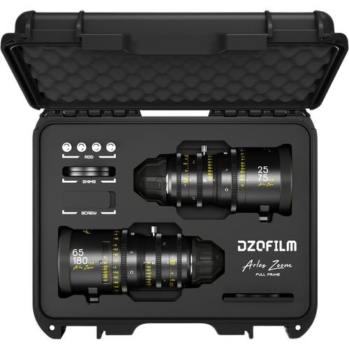 DZOFilm Arles Zoom 25-75/65-180mm FF Twin Lens Kit with Protective Case (PL Mount)