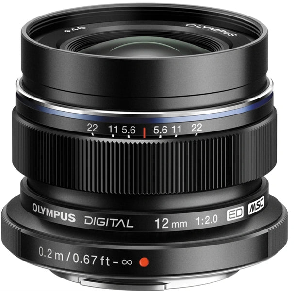Olympus M. Zuiko 12mm f/2.0 Wide Lens (Black)