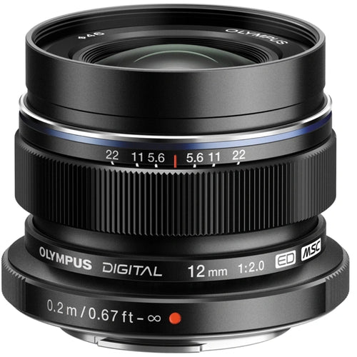 Olympus M. Zuiko 12mm f/2.0 Wide Lens (Black)