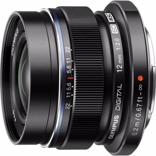 Olympus M. Zuiko 12mm f/2.0 Wide Lens (Black)