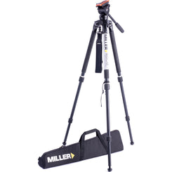 Miller AirV Fluid Head with Solo 75 2-Stage Aluminium Tripod & Soft Case Kit
