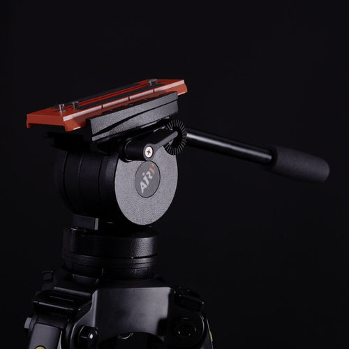 Miller AirV Fluid Head with Toggle LW Aluminium Tripod, Mid-Level Spreader, Rubber Feet & Soft Case Kit