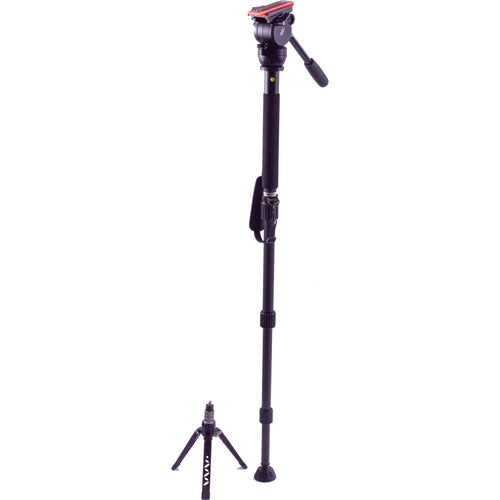 Miller AirV Fluid Head with Solo-Q Pod Base, Base Clamp Nut & Versa Camera Plate