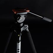 Miller AirV Fluid Head with Solo-Q Pod Base, Base Clamp Nut & Versa Camera Plate