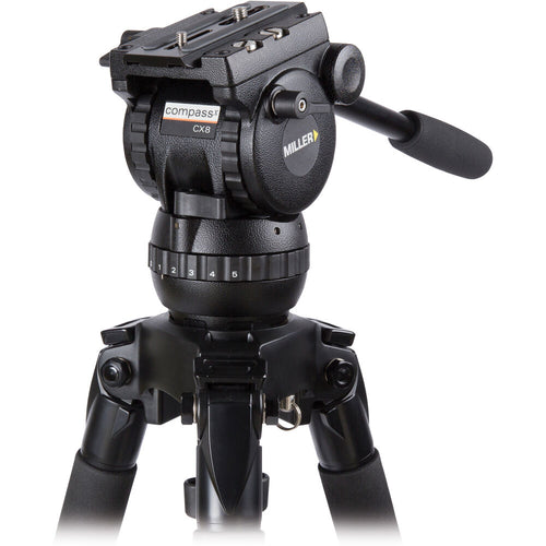 Miller CX8 Fluid Head with Solo 75 2-Stage Alloy Tripod System