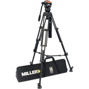 Miller Versa CXV6 Head, Toggle 2-Stage Alloy Tripod, Mid-Level Spreader, Rubber Feet & Soft Case Kit