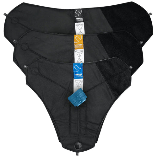 CRDBAG Set of 3 Y-Wraps (Black, Small/Medium/Large)