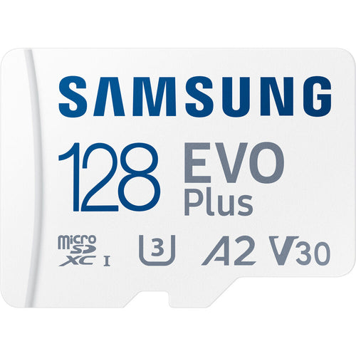 Samsung EVO Plus microSDXC UHS-I 130MB/s Memory Card with SD Adapter - V30