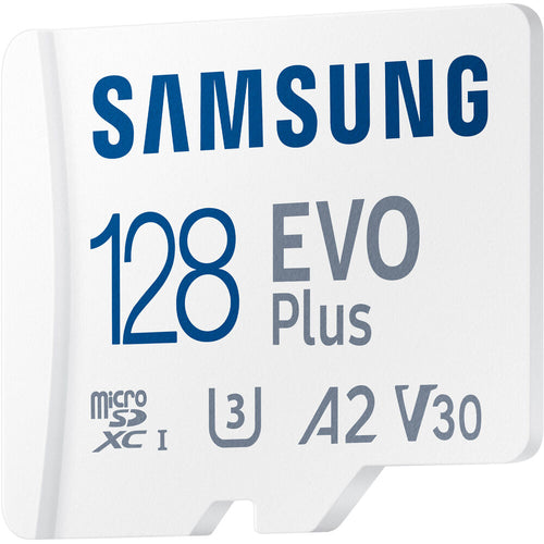 Samsung EVO Plus microSDXC UHS-I 130MB/s Memory Card with SD Adapter - V30