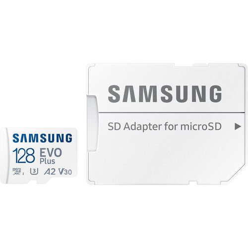 Samsung EVO Plus microSDXC UHS-I 130MB/s Memory Card with SD Adapter - V30
