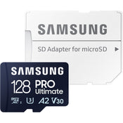 Samsung PRO Ultimate microSDXC UHS-I 200MB/s Memory Card with SD Adapter - V30