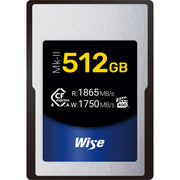 Wise 512GB CFexpress Type A 4.0 Mark II 1865MB/s Memory Card