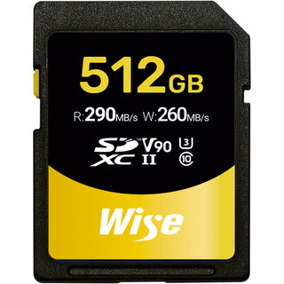 Wise 512GB SDXC UHS-II 290MB/s Memory Card - V90