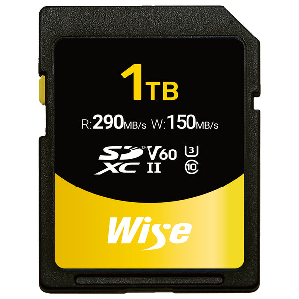 Wise 1TB SDXC UHS-II 290MB/s Memory Card - V60