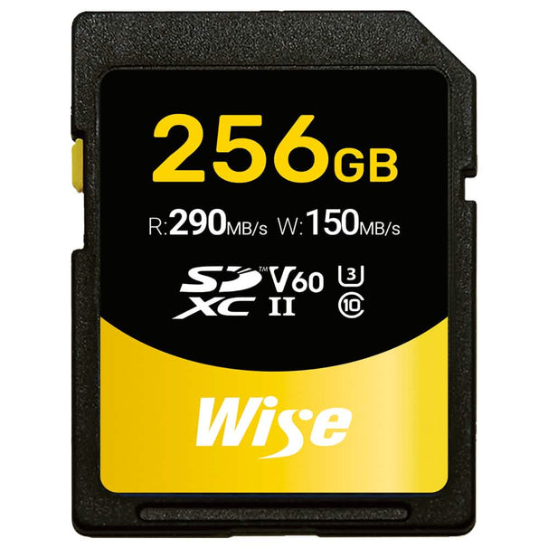 Wise 256GB SDXC UHS-II 290MB/s Memory Card - V60