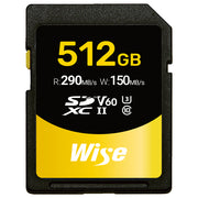 Wise 512GB SDXC UHS-II 290MB/s Memory Card - V60