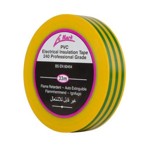 Le Mark PVC Electrical Tape (33m Roll, Multiple Colours Available)