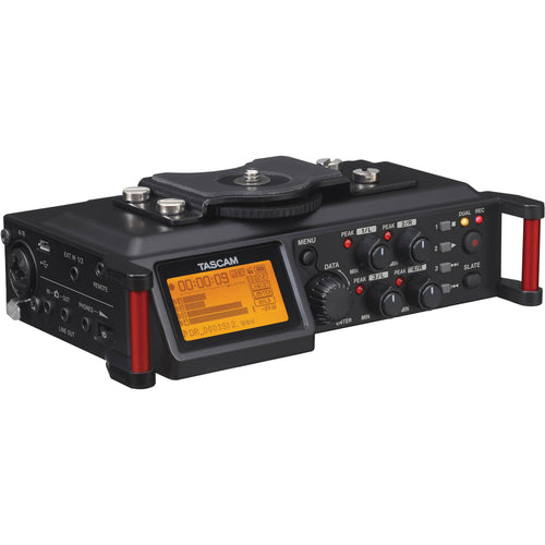 Tascam 6-Input / 4-Track Multi-Track Field Recorder with Onboard Omni Microphones