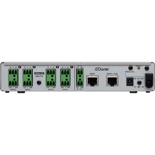 Tascam MM-4D/IN-E 4-Channel Mic/Line Input Dante Converter with Built-In DSP Mixer