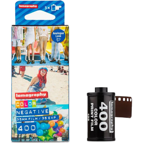 Lomography 400 Colour Negative Film (35mm Roll Film, 36 Exposures, 3 Pack)
