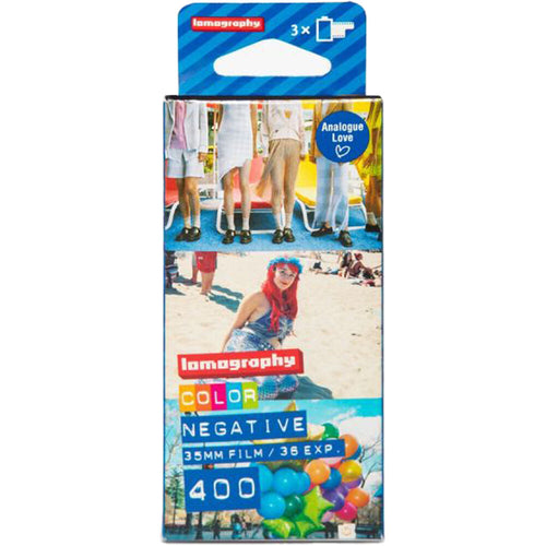 Lomography 400 Colour Negative Film (35mm Roll Film, 36 Exposures, 3 Pack)