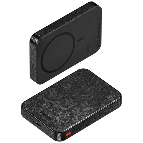 Sharge CarbonMag 10K - 10000mAh Wireless Carbon Fiber Power Bank (Complied with Qi2 Fast Wireless Charge Protocal)