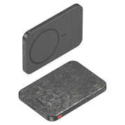Sharge CarbonMag 5K - 5000mAh Wireless Carbon Fiber Power Bank (Complied with Qi2 Fast Wireless Charge Protocal)