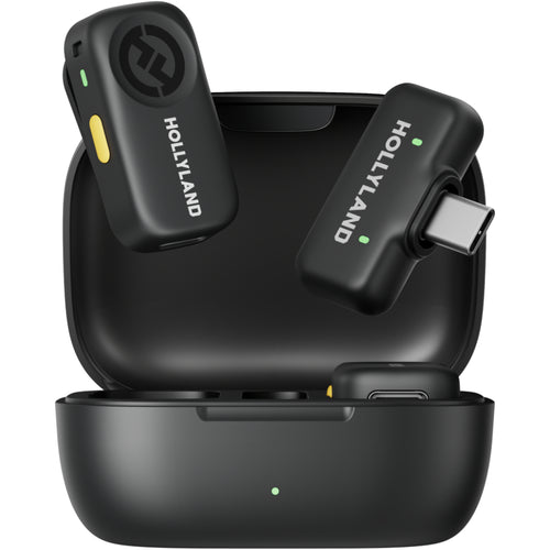 Hollyland LARK A2 Duo with USB-C Wireless Microphone and Charging Case (Space Grey)