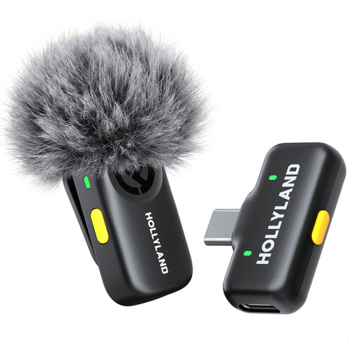 Hollyland LARK A2 Duo with USB-C Wireless Microphone and Charging Case (Space Grey)