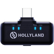 Hollyland LARK M3 Combo 4TX&2RX Wireless Microphone System with 4 Clip-On Mic/Transmitters, 1 USB Receiver & 1 Camera Receiver (2.4 GHz)